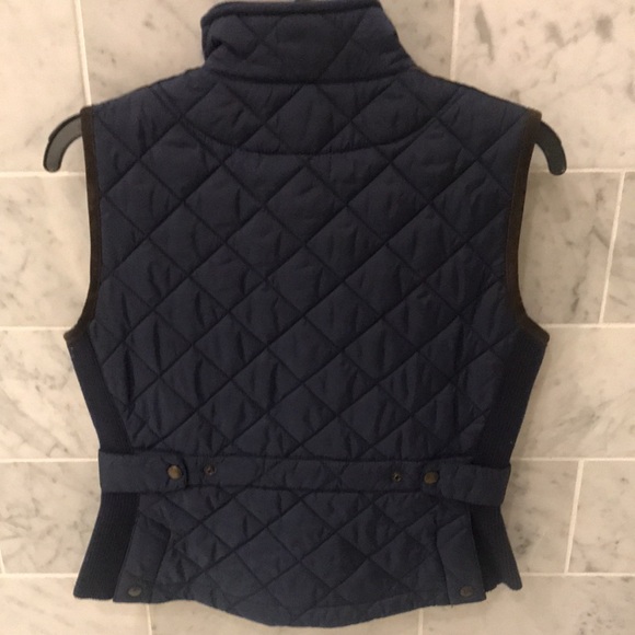 Ralph Lauren Polo Vest Sz M suede and nylon puffer jacket 🐴🧲🐎 - Picture 5 of 8